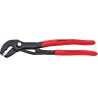 KNIPEX 85 51 250 A Pince a colliers autoserrants grise atramentisée gainées en plastique antidérapant 250 mm