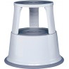 Tabouret marchepied mobile Metal gris clair