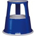 Tabouret marchepied mobile Metal bleu