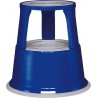 Tabouret marchepied mobile Metal bleu