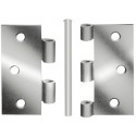 Charnière forte 63x63 mm Acier inoxidable (Par 24)