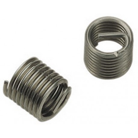 Filet rapporté standard 1xD M8x1,25 V-COIL 100 PCS