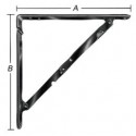 Equerre blanc 200X200mm Nr. 151200LW (Par 2)