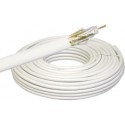 Cable 1,0/4,6 blanc 25m Karton