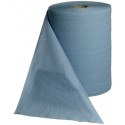 Rouleau papier Bleu - 3 pli 38x36cm 500 feuilles (Par 2)
