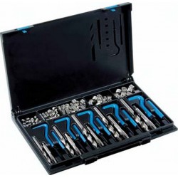 Kit de réparation des filets V-Coil, Contenu : M6 x 1,0 M8 x 1,25 M10 x 1,5 M12 x 1,75 M14 x 1,25, Filets rapportés 25 25 25 10 10 pièce