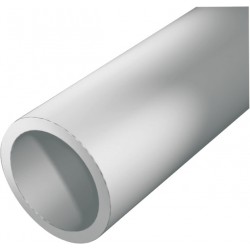 Tube rond alu 1000/8x1mm argent