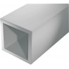 Aluminium tube carré 1000/15x15x1mm argent