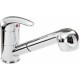 Sanitop-Wingenroth 77105 4 Soul Robinet mitigeur a poignée unique pour évier de cuisine avec douchette Chromé