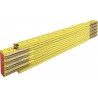 Règle graduée pliante en bois Jaune 2m jaune Stabila
