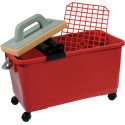 Bac lavage carreleur 22 litres 490x240x240mm Haromac