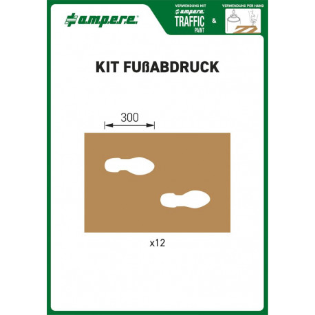 Set de pochoirs KIT empreinte de pied