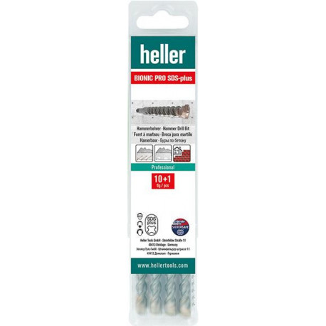 Foret Marteau perforateur SDS-plus Bionic Pro 6x160/100mm 10+1 Multipack heller