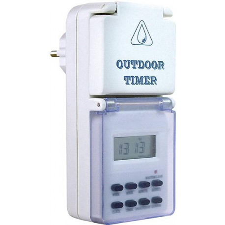 Horloge hebdomadaire numérique IP44 Utilisation en extérieur