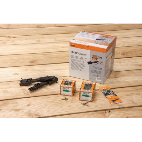 Set clips HECO 50 pièces 150 pièces 4.0x25.100 pièces 4.0x30