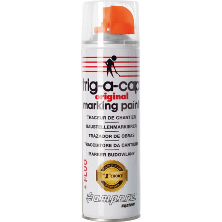 Aérosol de marquage de construction t-a-c 500ml orange fluo