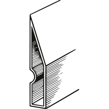 Règle alu Trapèze 97 x 18 mm - 1.5 m TOP qualité FORTIS