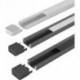 ChannelLine G1 black.darkL3m Alu- + profil de recouvrement