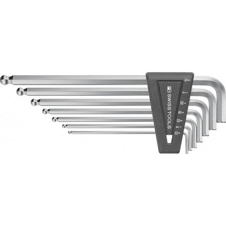 Set clé allen avec bout sphérique 7-unités 3/32-5/16 PB Swiss Tools