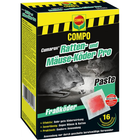 Appât pour rats/souris PRO Pâte 240g Cumarax