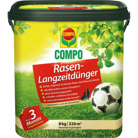 Engrais gazon longue durée seau de 8 kg