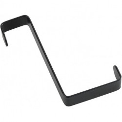 Patère de porte noir Lot de 4