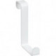 Patère de porte blanc Lot de 4