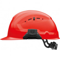 Casque de sécurité CrossGuard avec verrou tournant Rouge