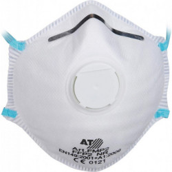 Masque à particules. FFP2 NR D. blanc. avec vanne. (1 pièce. 1 boîte. 15 pièces)