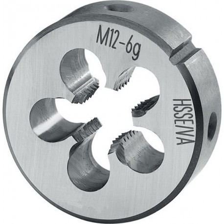 Filière, métrique, HSSE ASP, Filetage : M9, Pas 1,25 mm, Ø extérieur x hauteur 25 x 9 mm