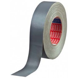 Ruban Adhésif toilé enduite acrylique gris, Gris, 50 m x 30 mm - Tesa 04657-00113-00 (Par 5)