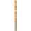 Foret hélicoïdal avec queue cylindrique, en acier à coupe rapide, type N, DIN 338, surface avec revêtement TiN, Ø h8 : 1,00 mm, Long. totale 34 mm
