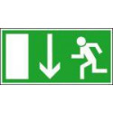 Film de signalisation de secours 400x200 mm issue de secours
