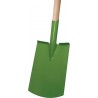 Manche de pelle vert laqué, Import