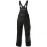 Salopette FORTIS H 24. noir/vert citron. Gr. 54