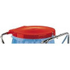 Couvercle rouge pour collecteurs 810x500x1120mm