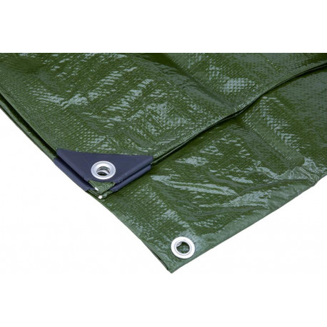 Bâche en tissu 5 x 6 m 140g/m² Vert