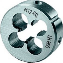 Filière, métrique gauche, Filetage : M3, Pas 0,50 mm, Ø extérieur x hauteur 20 x 5 mm