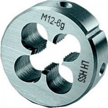 Filière, métrique gauche, Filetage : M4, Pas 0,70 mm, Ø extérieur x hauteur 20 x 5 mm