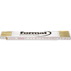 Mètre pliant hêtre 2mx16mm