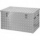 Caisse de transport aluminium 878x475x480mm tôle striée 200 litres