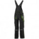 Salopette enfant FORTIS 24. noir/vert citron.Gr 110-116