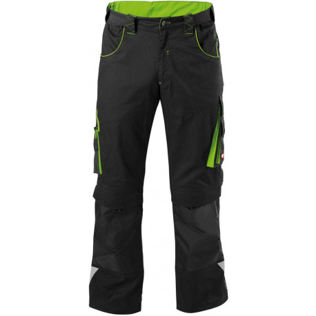Pantalon FORTIS H 24. noir/vert citron. Gr. 27