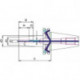 Mandrin de frettage D69871ADB 12.0x120mm SK40 WTE