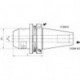 Mandrin pour fraise à visser JISB6339ADB HB D 6-100mm BT50 Kintek