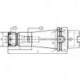 Pince de serrage pour mini ER D69893AHSK-A 63-22x100mm Kintek