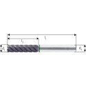 Fraise carbure monobloc WN E.L.VHM 5mm TiALN Z 6 Maykestag