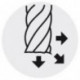 Fraise à copier torique en carbure monobloc avec rayon d'angle, courte