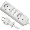 Rallonge électrique 2+2 prises- 1,4 m blanc (Par 15)