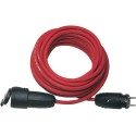 Rallonge en caoutchouc 10 m rouge H07RN-F3G1,5